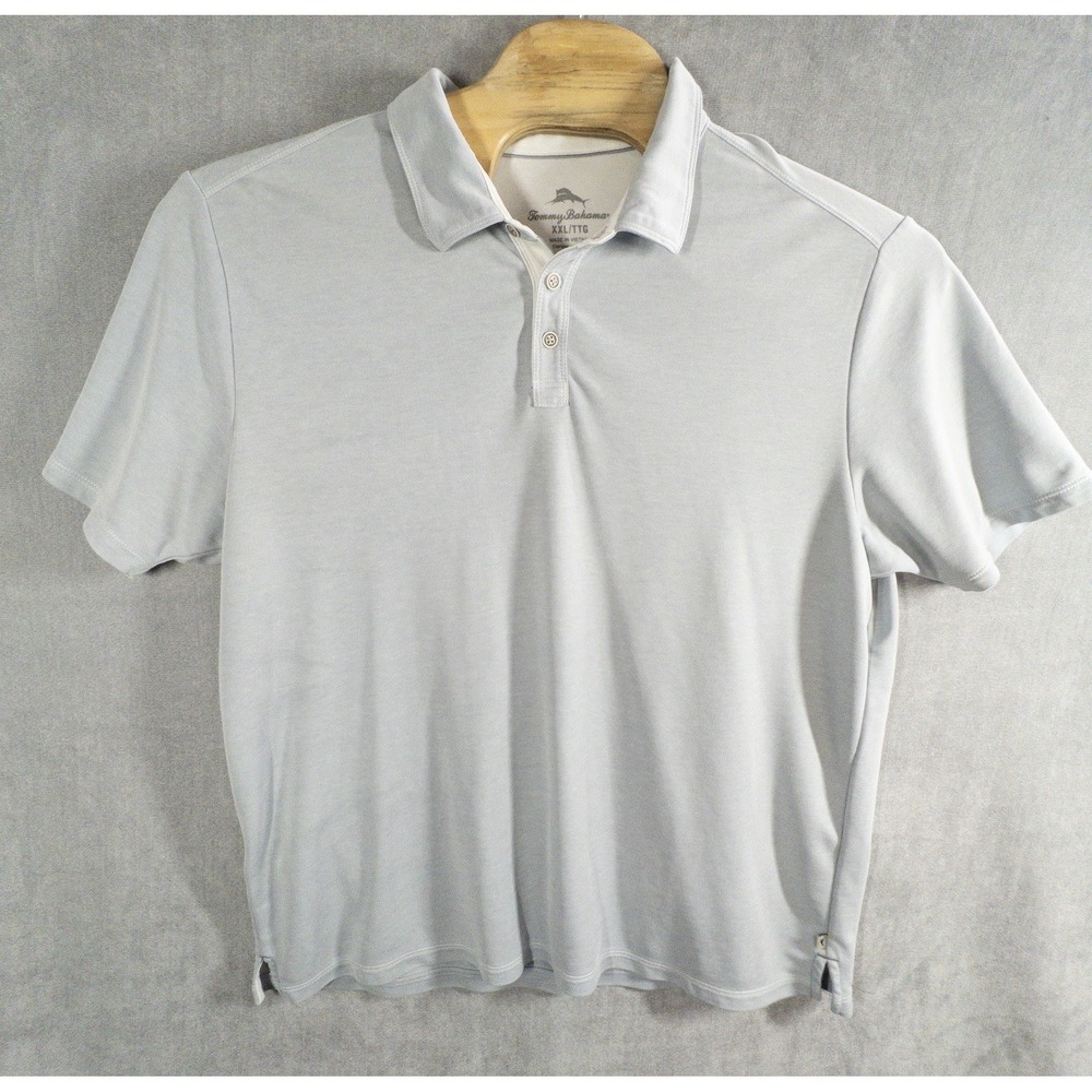Tommy Bahama Tencel Polo Shirt Mens XXL Golf Office Preppy Vacation Casual